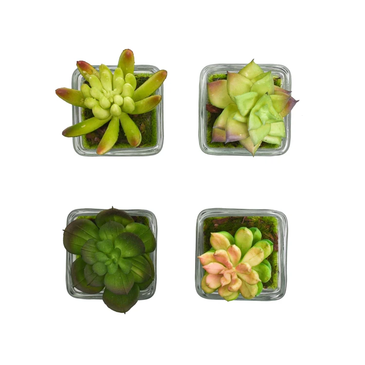 Hot Selling Artificial Potted Plant, Faux Tabletop Greenery For Interior Decoration