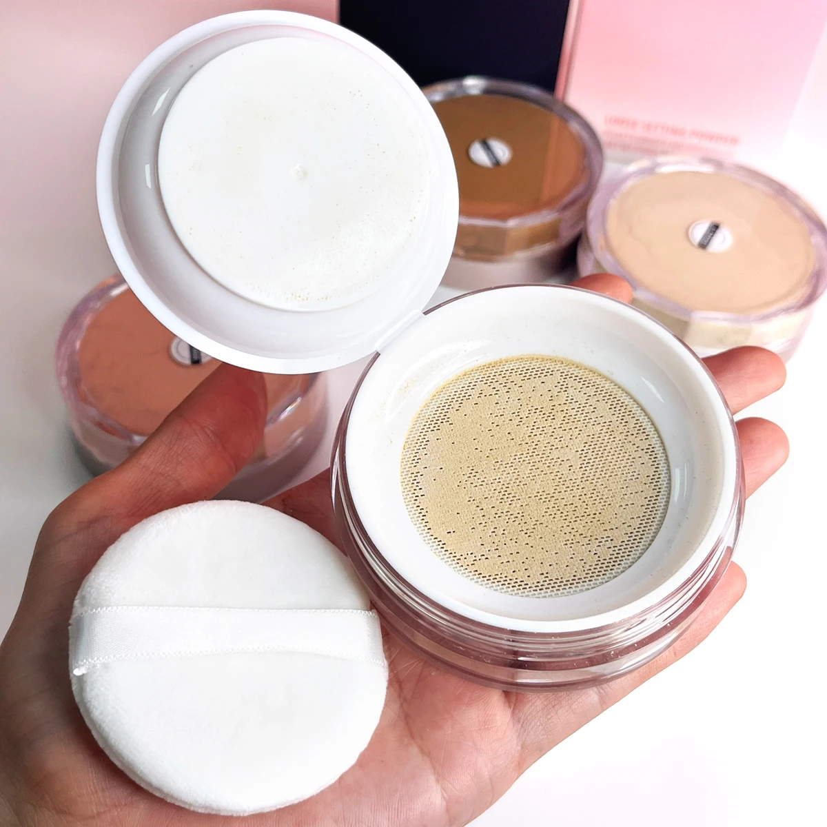 Private label makeup setting loose powder waterproof make up setting loose powder