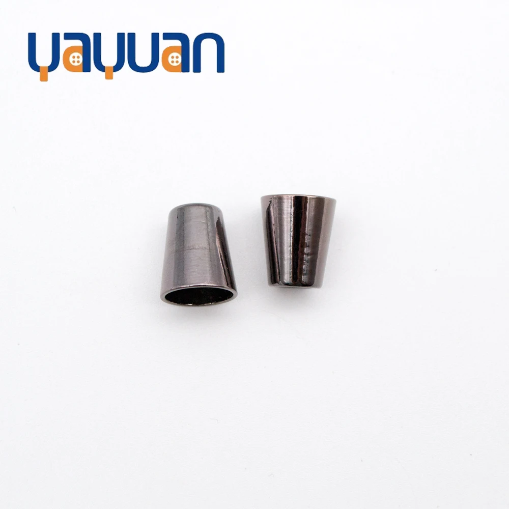 
Custom zinc alloy bell stopper metal clothing rope end lock stopper 