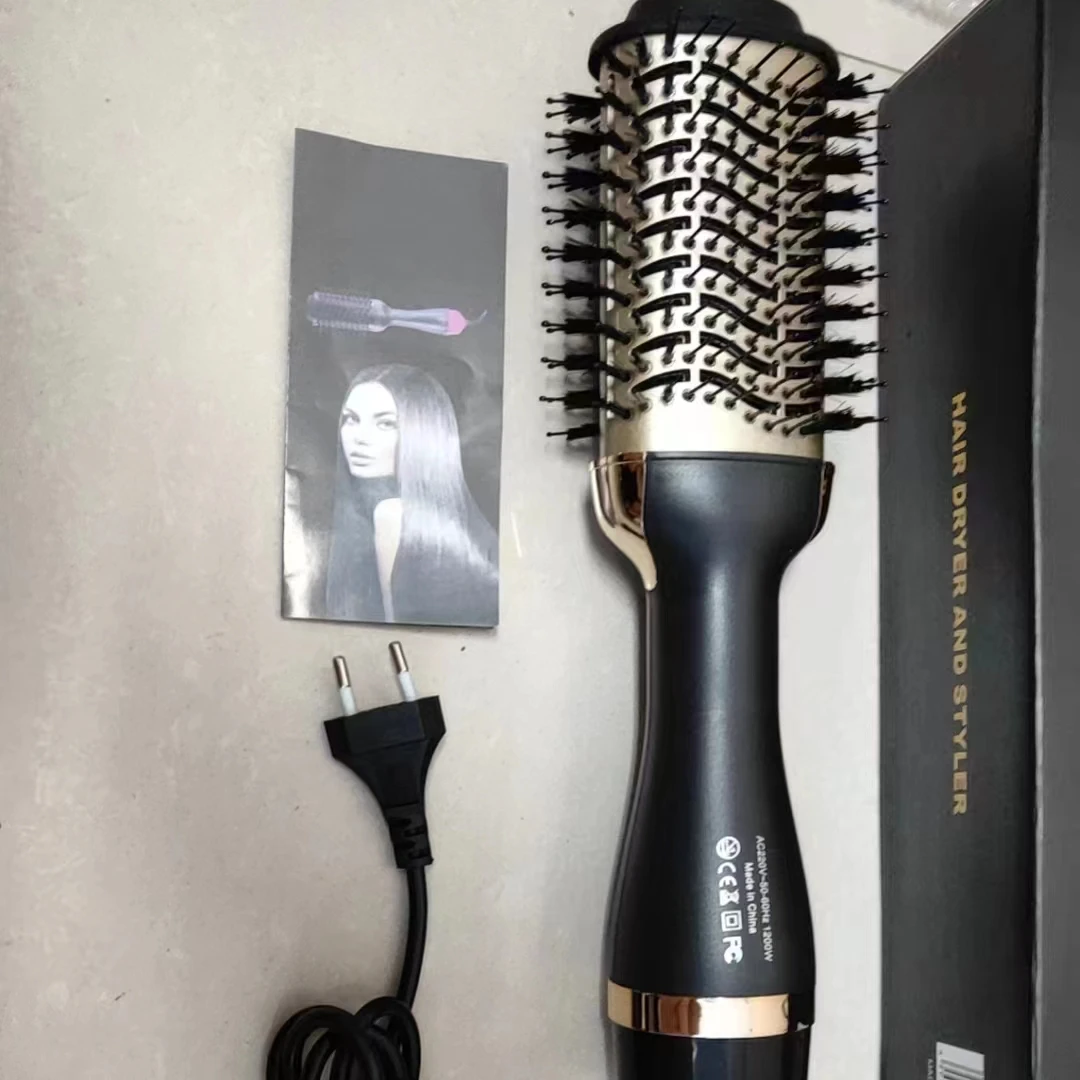 Multi-function hot air comb high power negative ion blowing comb explosive style 3 in 1 curly hair comb