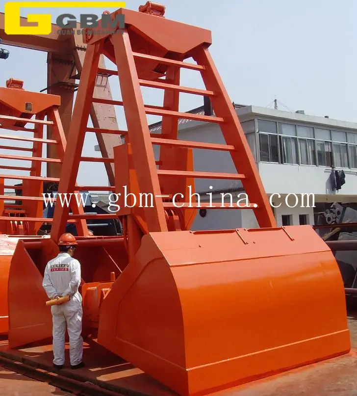 GBM brand 6- 12 CBM Wireless remote control grab crane grab bucket