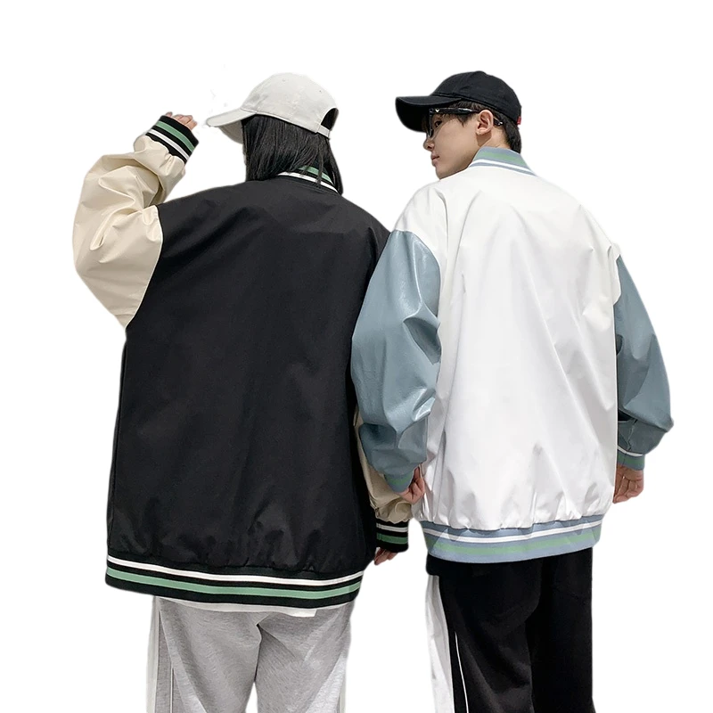 2022 Spring Custom Letterman Jacket and Shorts Set Cut Patchwork School Uniform Jacket Unisex Baseball Set