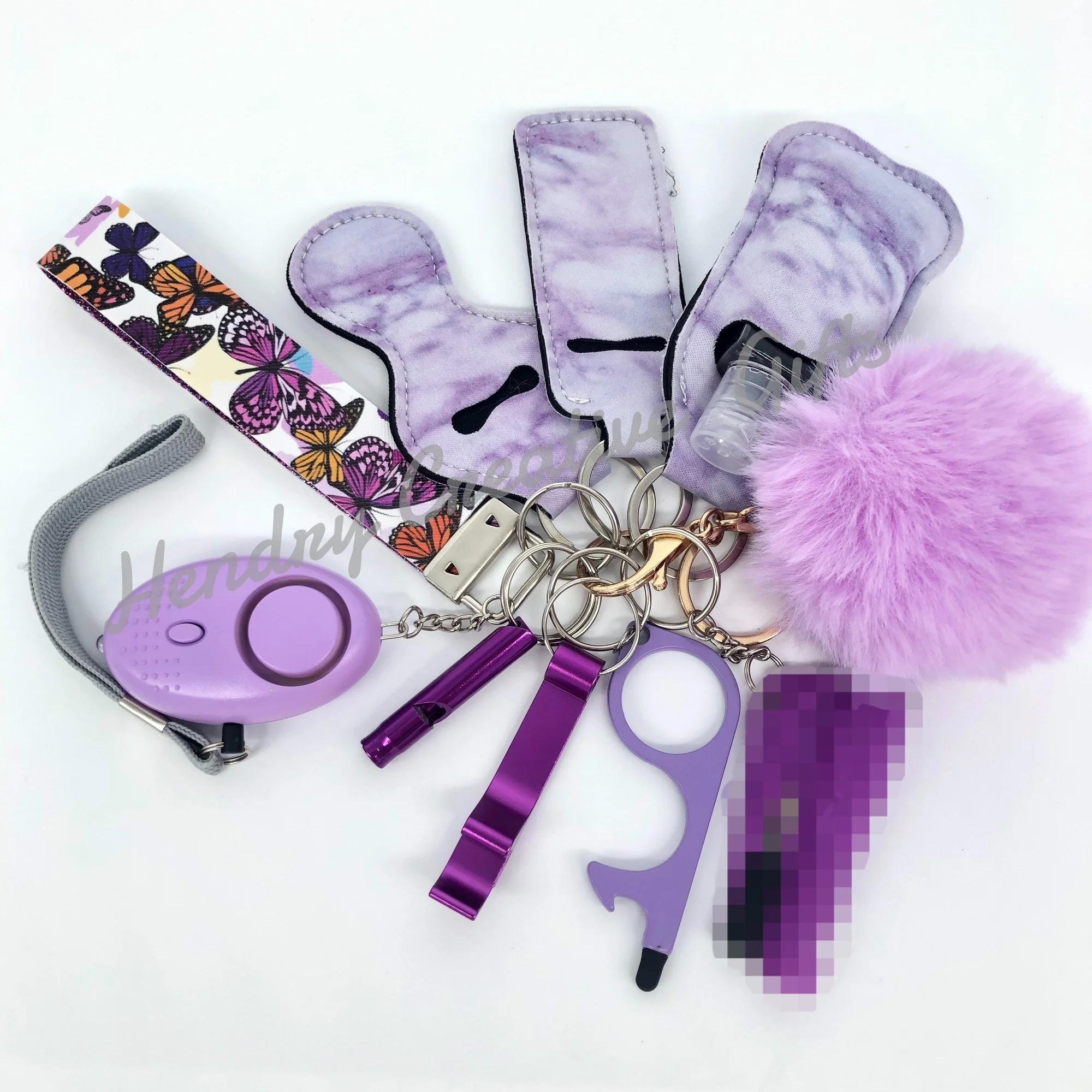 Factory Supplies Self Defense Gadgets Wholesale Self Defense Accessories Alarm Whistle Women Self Defense Keychain