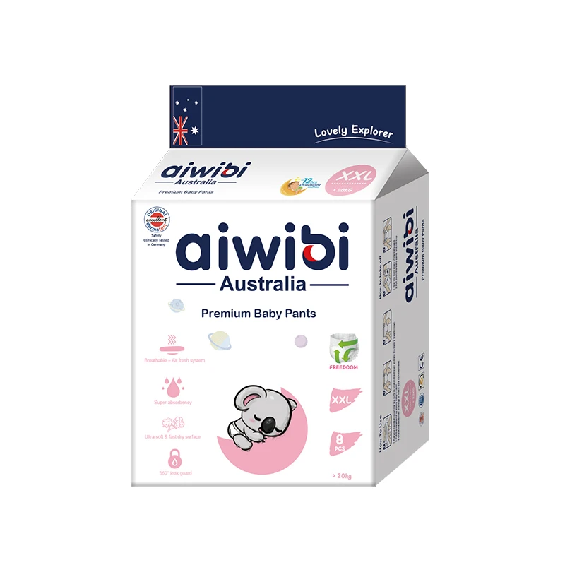 Aiwibi Japan Sandia Fluff Pulp ultra thin Baby Diapers/Nappies Wholesale Baby Reusable Diapers Panty A Grade