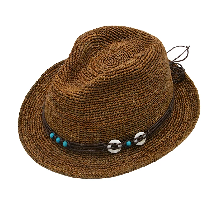 Женская модная пляжная соломенная шляпа Федора шляпы от производителя для женщин Летняя соломенная шляпа 2021
