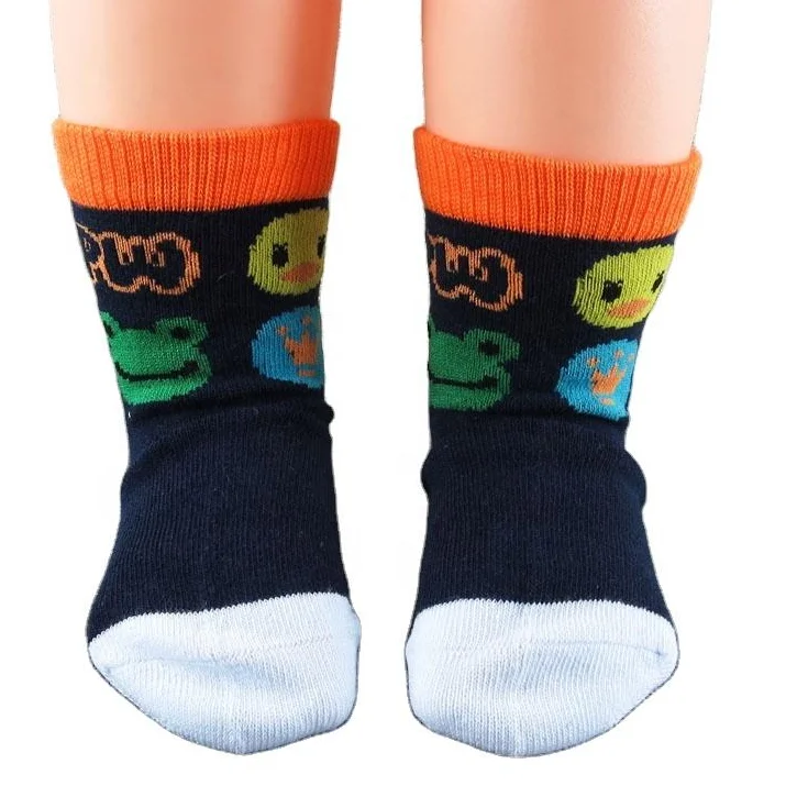 Бесплатный образец, новый дизайн, детские носки для мальчиков и девочек, мягкий хлопок, мультяшный милый комплект детских носков