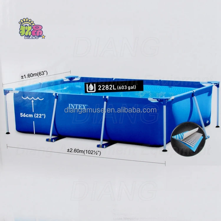 Large outdoor 25m*15m*1.5m rectangular plastic pvc metal frame steel wall above ground swimming pool for sale