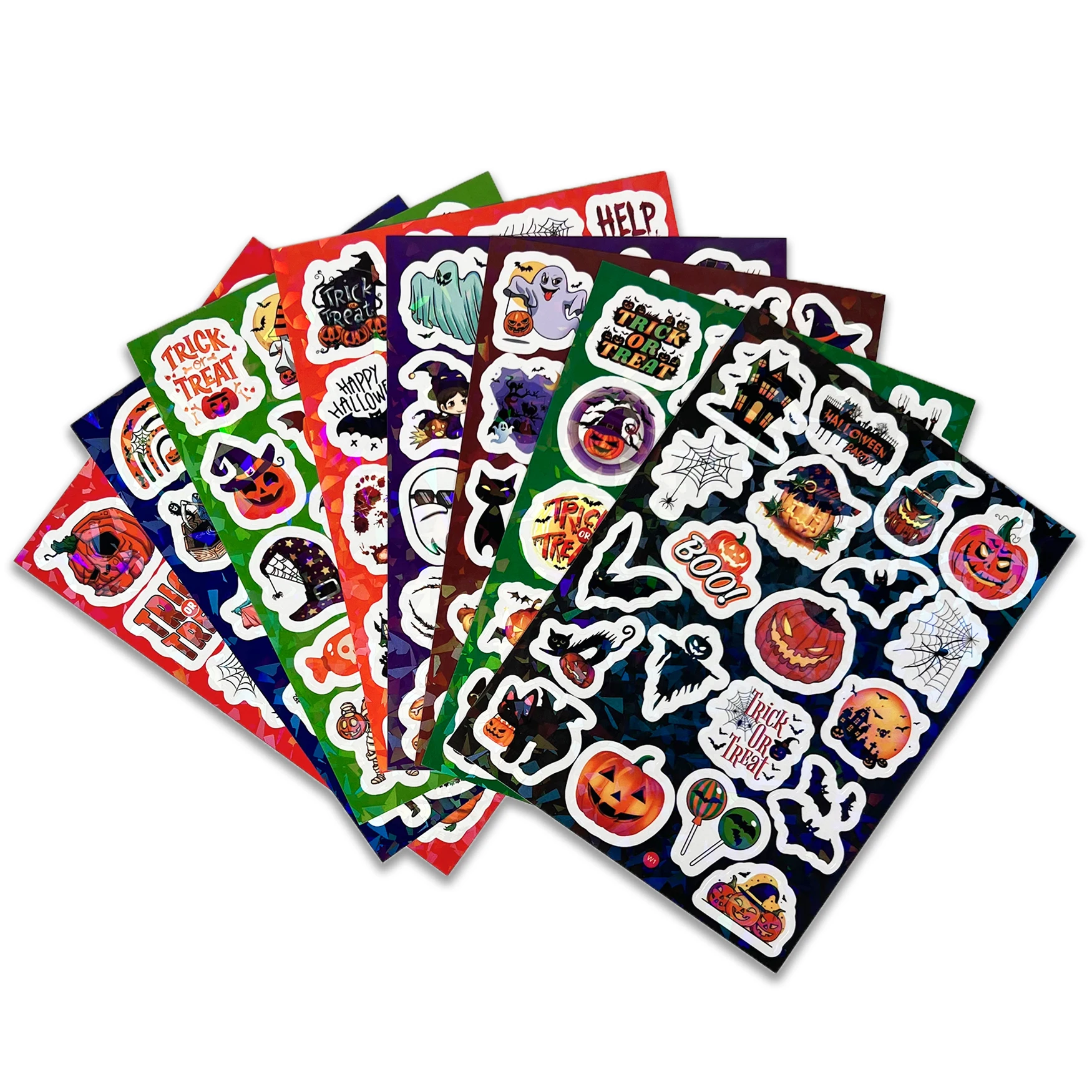 Custom Kiss Cut Sticker Sheets Printing logo  Personalized Self Adhesive Decorative Vinyl For Kids cartoon Pack Sticker