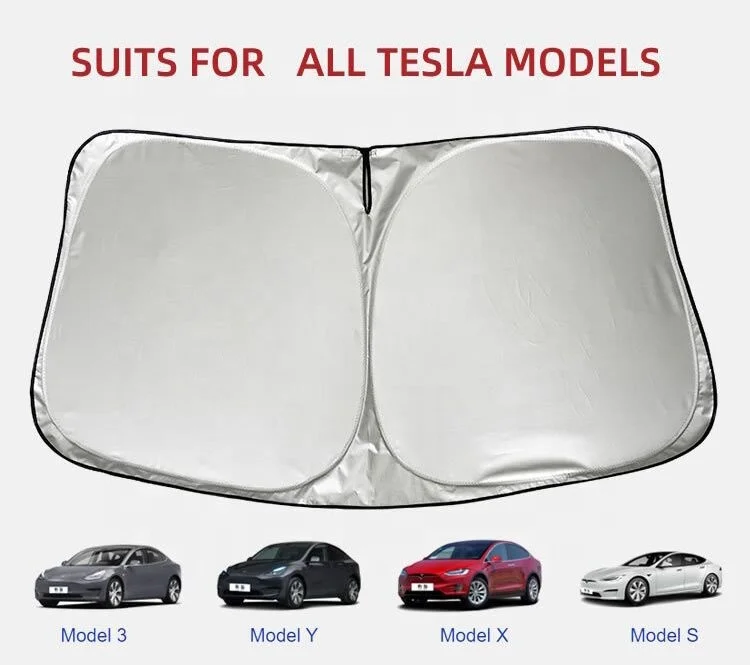 Model Y front windshield sunshade model 3 Model S front window car sunshade with universal size 142X93CM