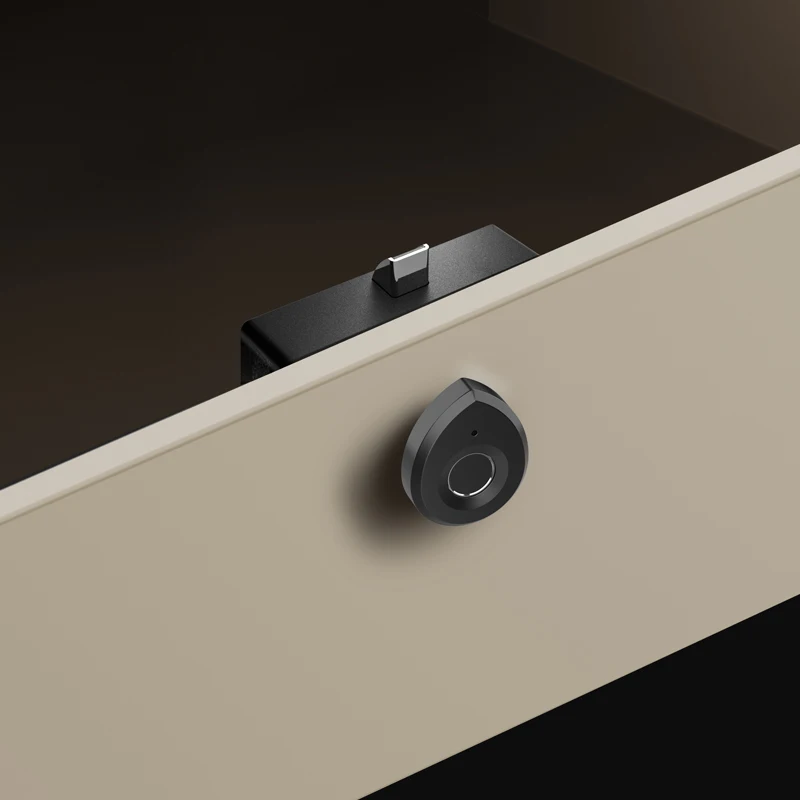 Qidots Keyless Electronic Smart Locks  Mini Biometric Fingerprint Cabinet Drawer Lock