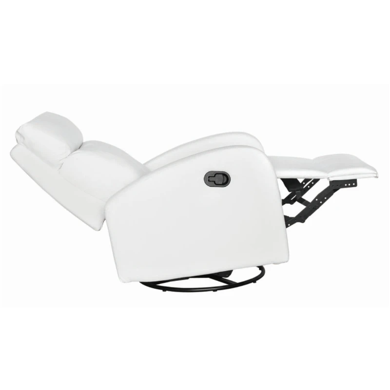 Best price metal inner frame sectional black single seater synthetic leather recliner sofa for salon