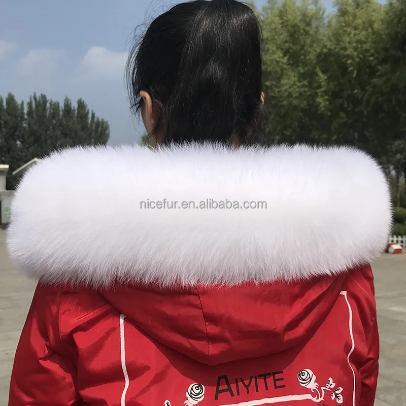 100% Natural Real Fox Fur Collar Fashion Scarves For Ladies Women And Men Coat Jacket Winter Fur Scarf Woman Black White Shawl