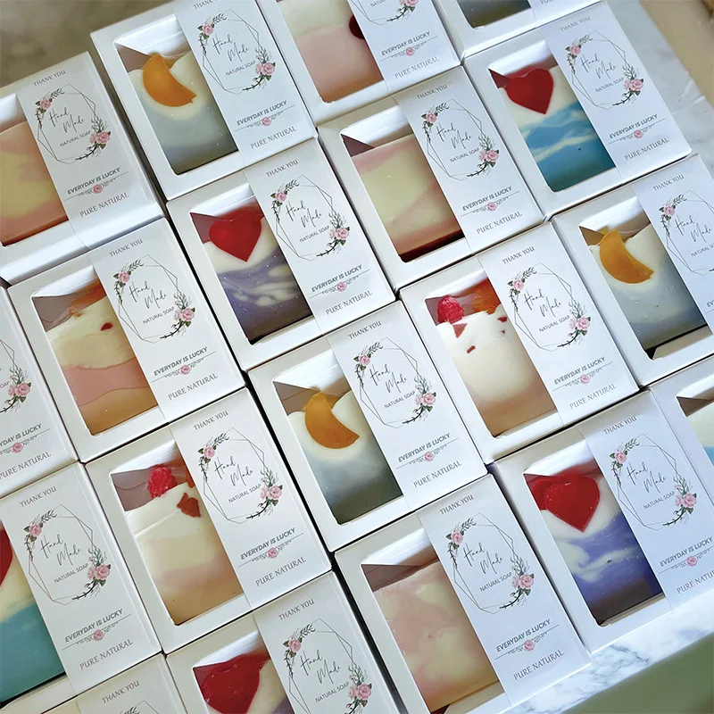 C&H OEM Supplies Customized 100% Pure Natural Organic Olive Oil Handmade Whitening Gift Soap