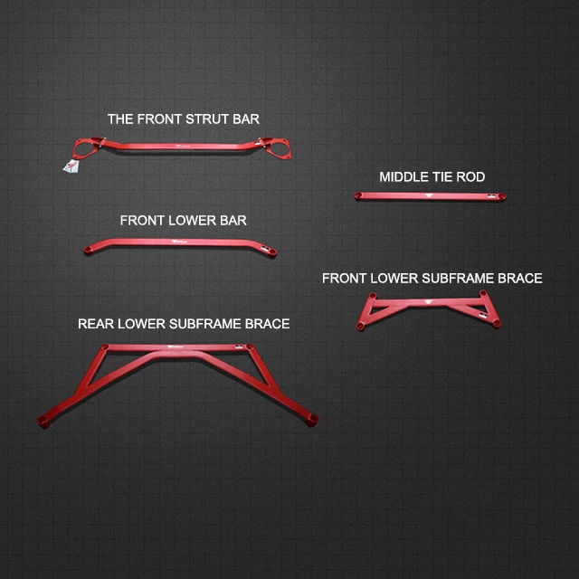 Rear Strut Bar sway bar Front Lower subframe brace suspension stabilizer bar Fit for KIA Cerato 2005-2019