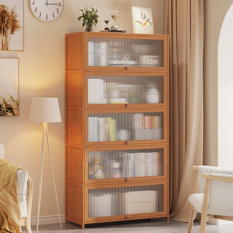 Industrial Bookshelves and Bookcases with Doors Home Office Living Room Bedroom  Shelf Display Storage Shelves Bookcase
