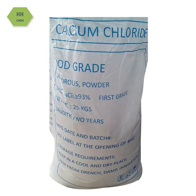 Pure White Flakes Granular Powder Calcium Chloride Food Grade