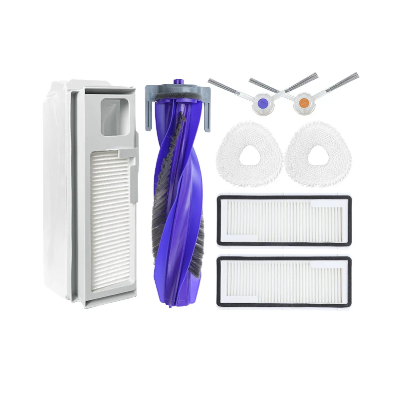 Narwal J4 Robotic Vacuum Cleaner Spare Parts Accessories with Main Roller Side Brush Hepa Filter Mop Cloth Dust Bag