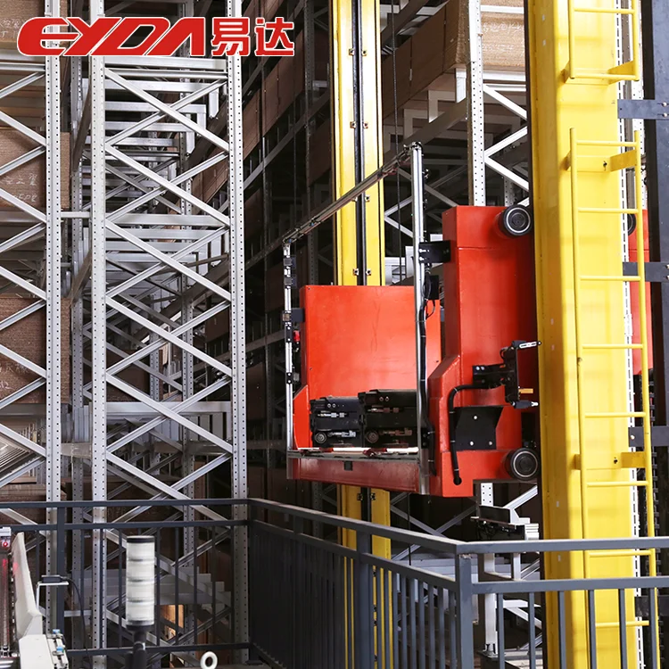 Eyda Warehouse Automated Stacker Crane Automatic Storage Retrival Picking Racking System ASRS
