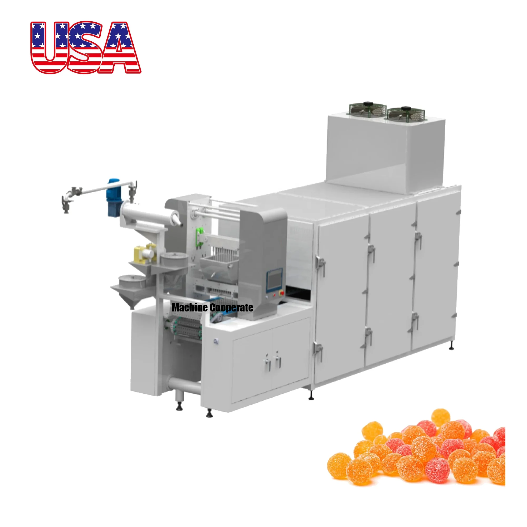 Health pure oil gummy bear making machine gummy bear depositing machine vinegar with mother gummy bear production machine