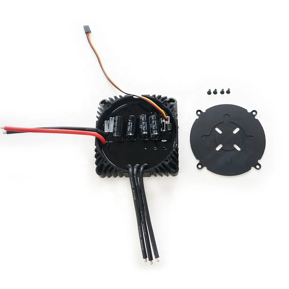 Round Shape VESC7.5 100A Electric Speed Controller Based on VESC 7.5 with Aluminum Anodized Heat Sink for E-bike