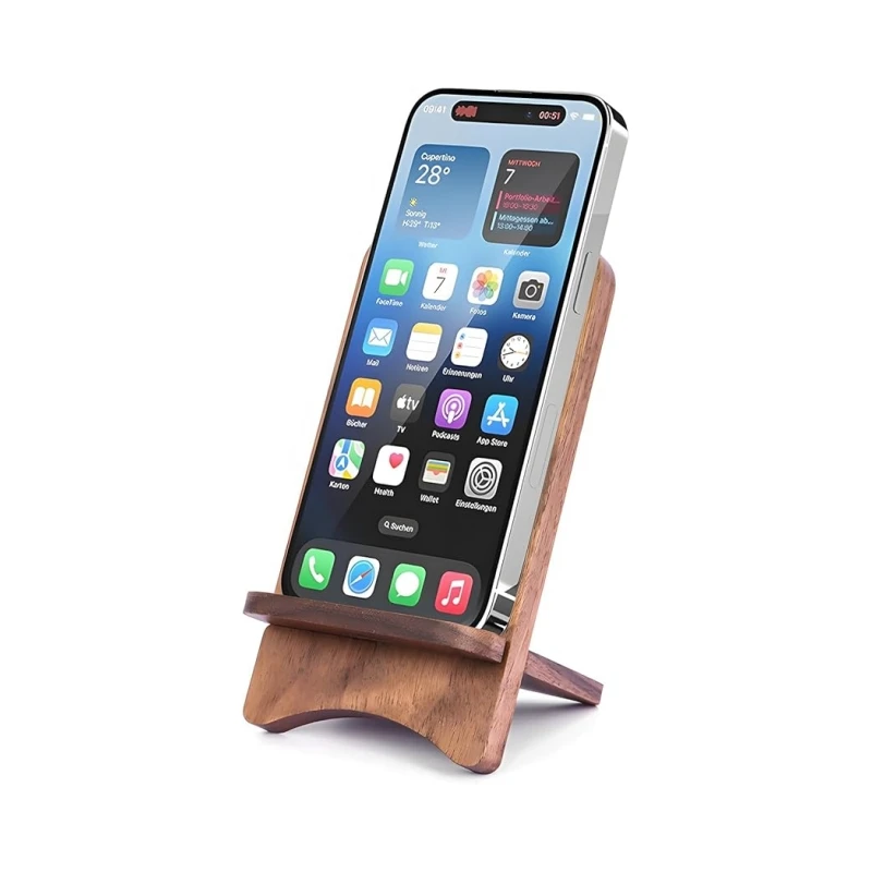Wholesale High Quality Solid Wood Simple Phone Stand, Desktop Stand, iPad Tablet Display Stand