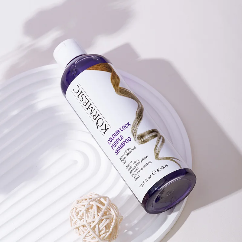 Purple Shampoo Organic Gel Color Lock Moisturizing Nourishing Anti-Dandruff Cream Oil Fluffy Hair shampoo