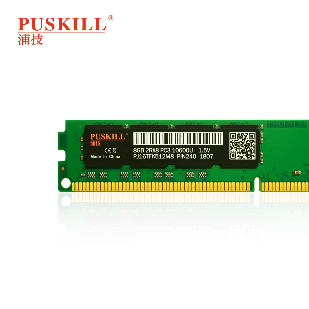 PUSKILL Заводская оптовая продажа горячая Распродажа 1,35 в и 1,5 в оперативная память ddr3 4g 8g 1333 МГц 1600 МГц для настольного компьютера