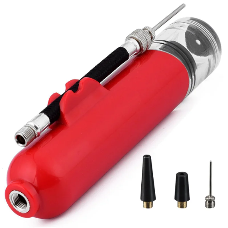 Hand Air Pump with 3 Needles Rubber Material for Basketball Soccer Volleyball Competition Use