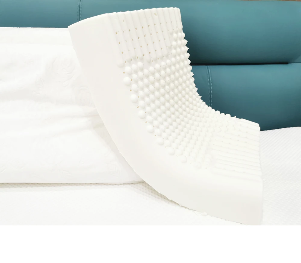 
Amazon hot sale Adult Elder Healthy ComfortableSoft Cover Head Support Comfortable Healthy Sleeping Natural Latex Pillow 