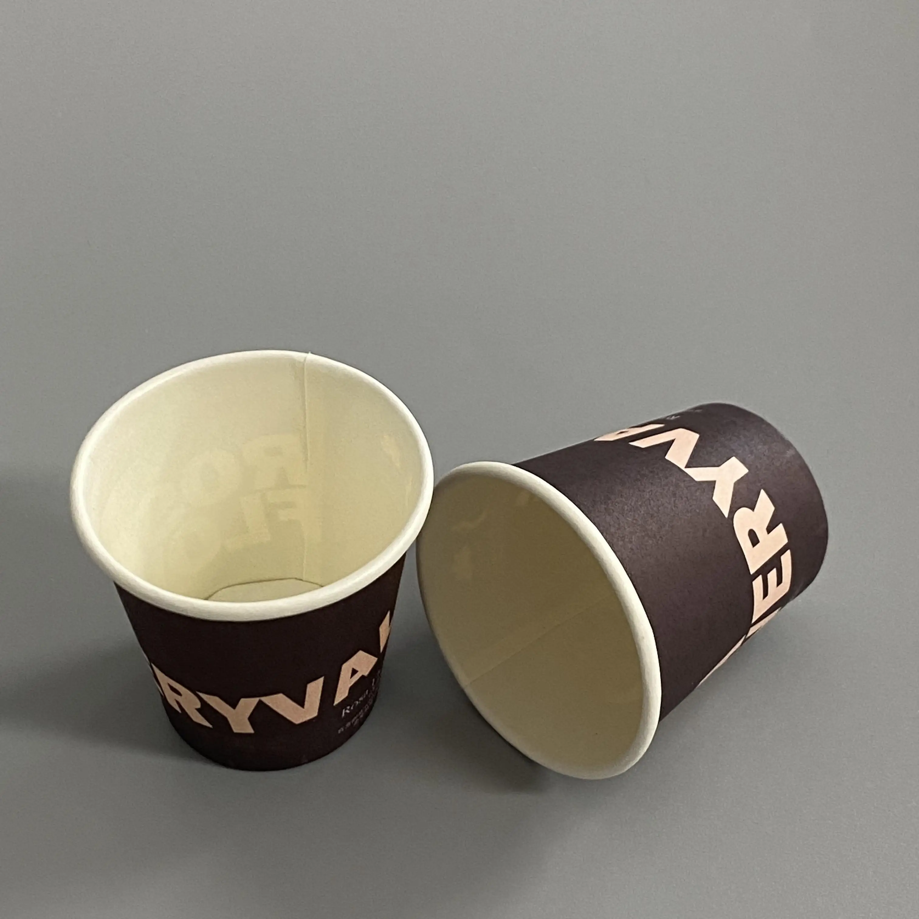 3oz Espresso Coffee Paper Cups 2.5oz 4oz 6oz Custom Logo Printed Disposable Tasty Coffee Cups
