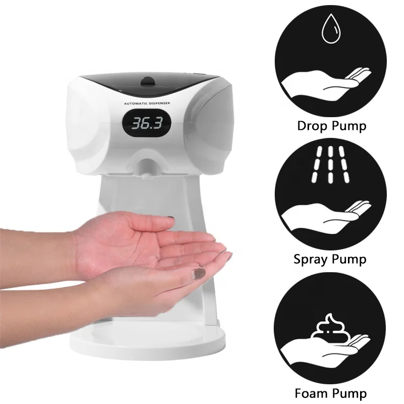 Commercial Hotel 430ML Automatic Foam Spray Liquid Soap Dispenser with Temperature Sensor