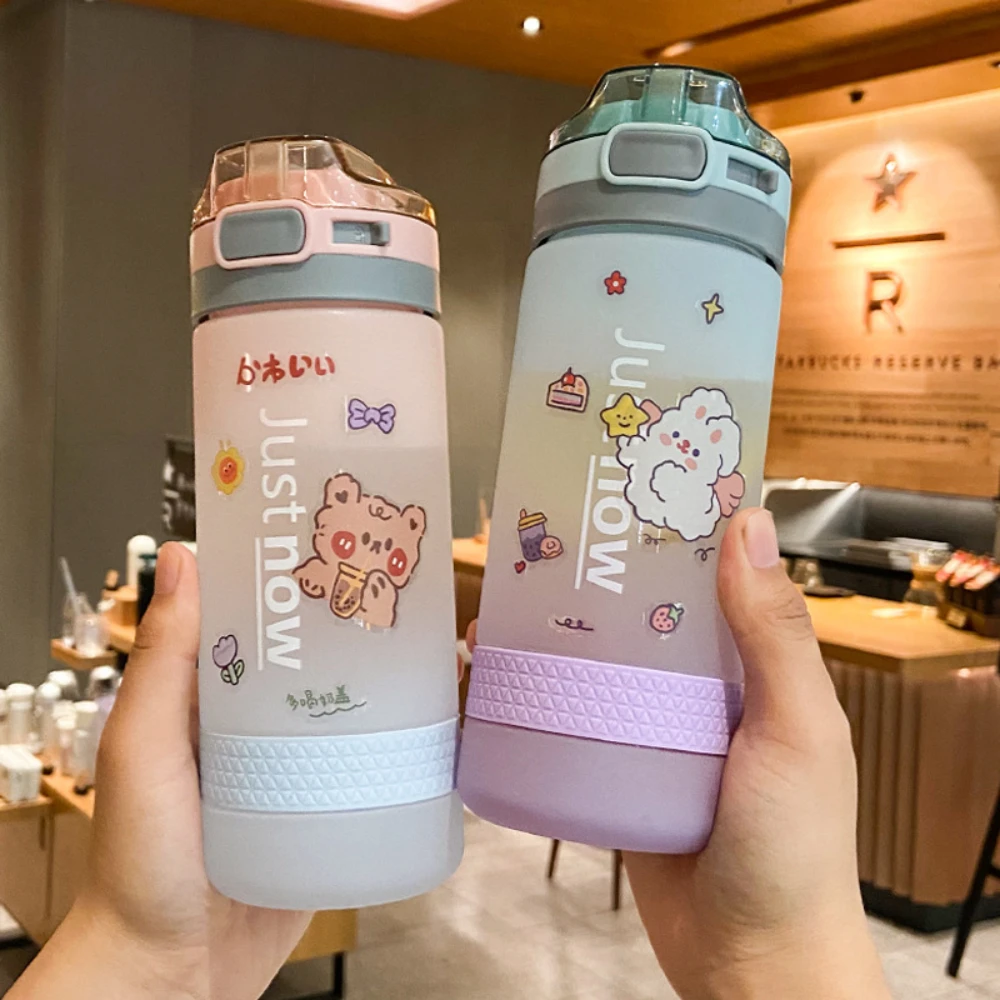 Creative Trend Plastic Water Bottle Korean Version Personalized Novelty Cup Portable Tea Cup
