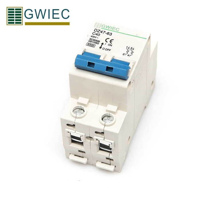 Gwiec 20A 4-полюсный автоматический DZ47-63(C45N) Мини-автомат защити