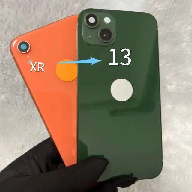 Корпус «сделай сам» для iPhone XR Like 13, крышка аккумулятора xr в 13, для iPhone XR UPTO Phone 13, корпус Xr, обновление до 13 корпусов + логотип
