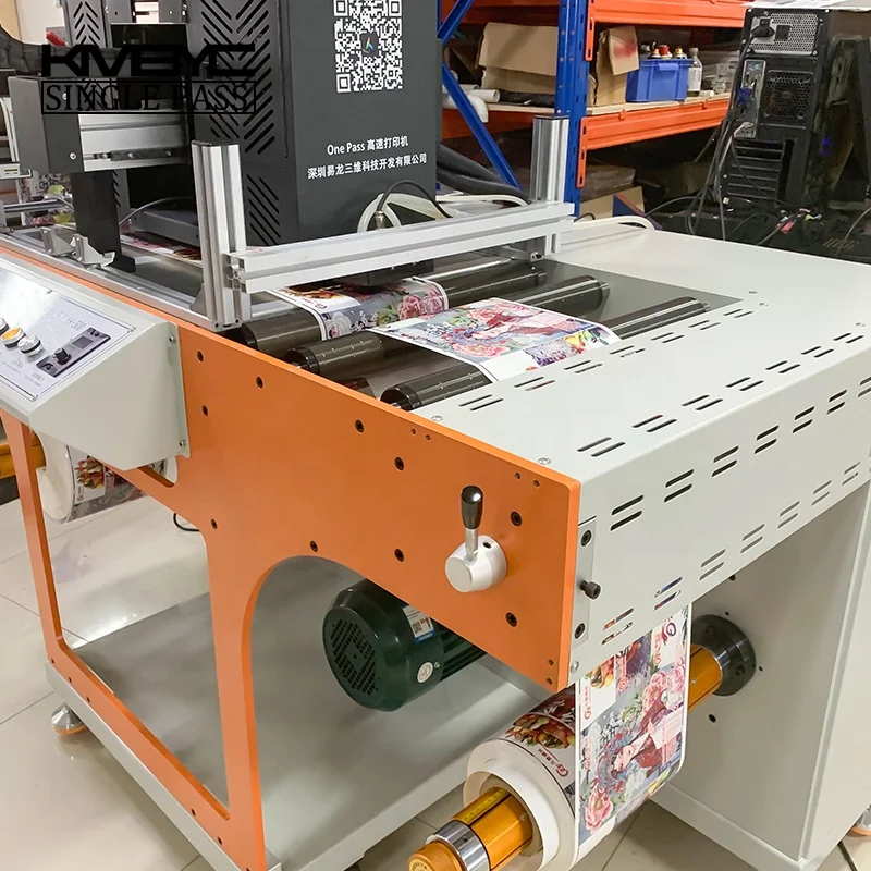 Without Plate Making Digital Roll to Roll Printer Automatic Full Color Matching Inkjet Printing Machine