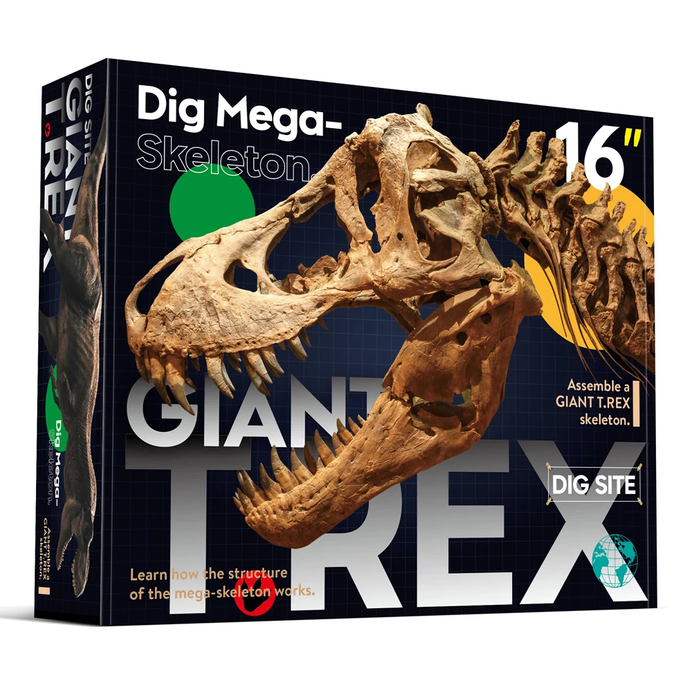 kid educational stem dig mega skeleton site dinosaur assemble skeleton excavation kit
