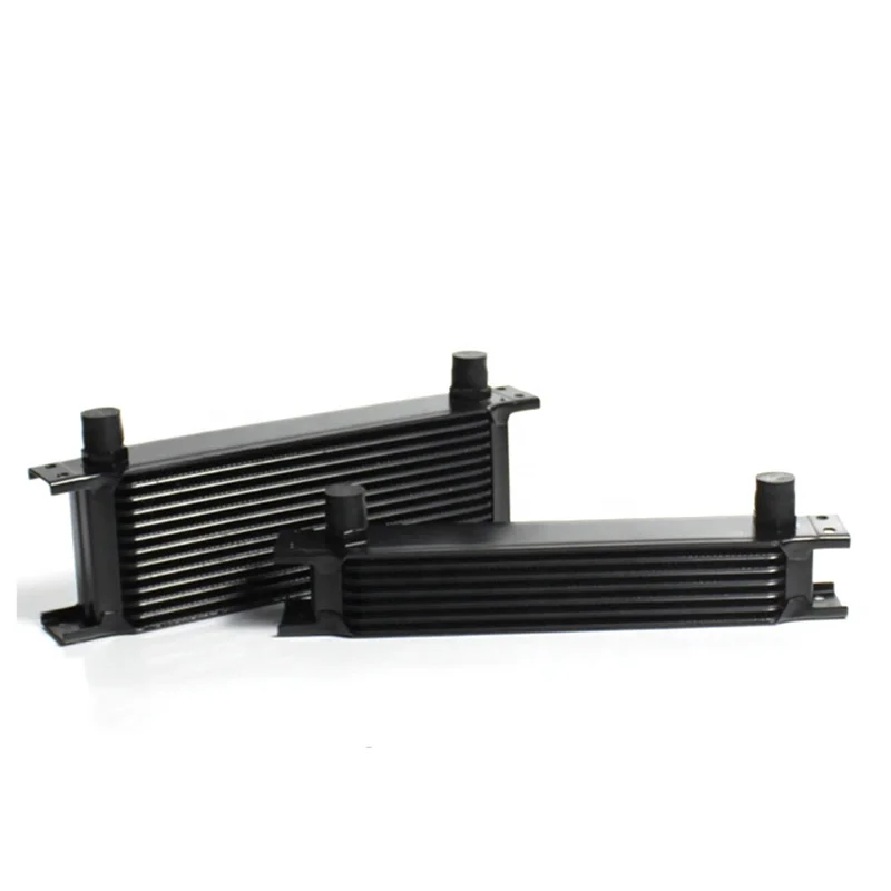 
IN STOCK 25 Rows BLACK Universal Engine Oil Coolers Kit AN10 Fittings 