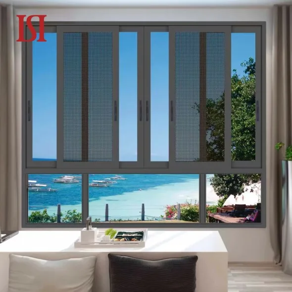 Tengying Popular Design Aluminium Windows White Powder Coating Single Track Sliding Window Design For Home