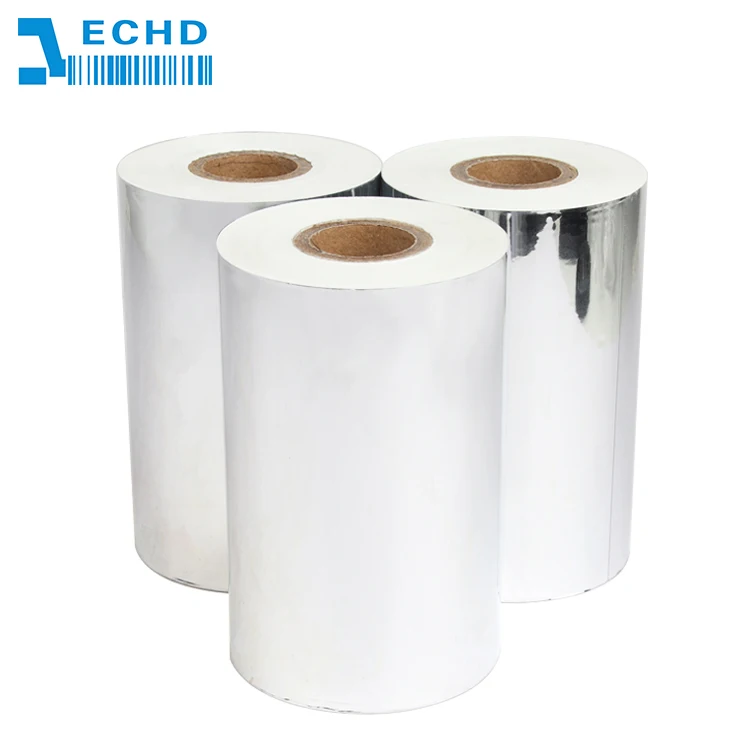 Factory wholesale white ribbon thermal transfer wax-resin used for barcode label printer to print color