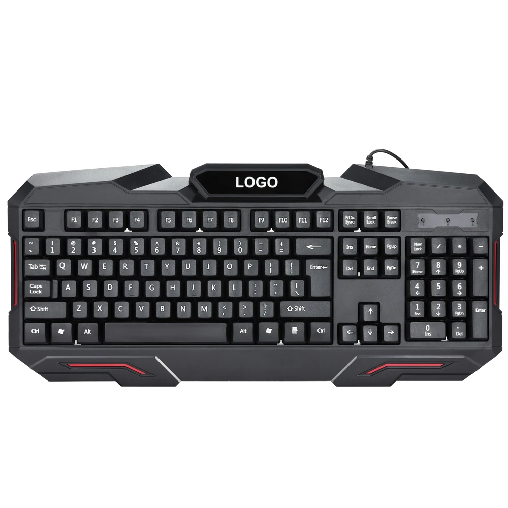 Customized Layout LED/RGB WIRED 104/105 keys gaming multimedia keyboard  with mixture 3 color led light KBL-828M
