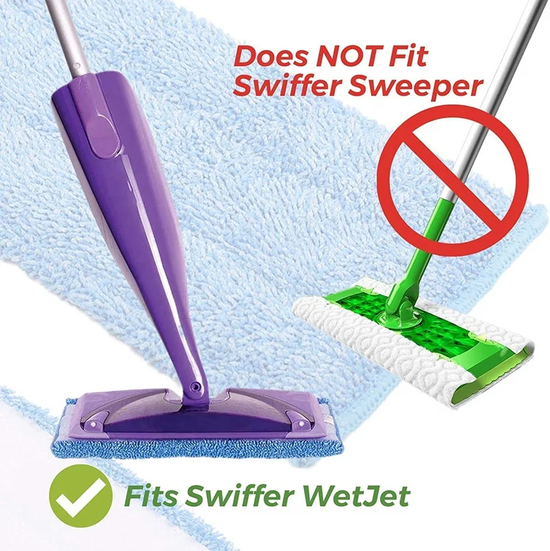 Factory Price New Floors Cleaning Microfiber Mop Pads for Swiffer WetJet Reusable Mop Refills