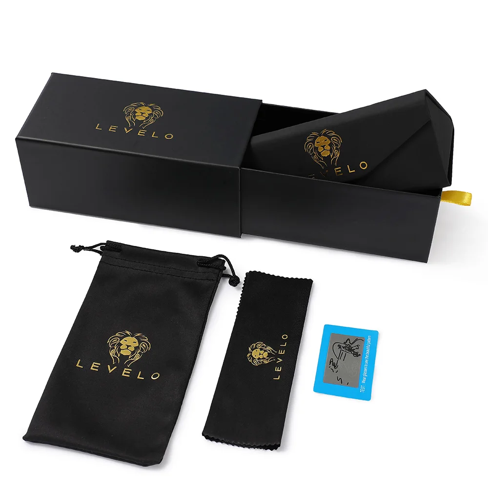 2022 Custom Logo Luxury Popular Black Foldable Glasses Box PU Leather Sunglasses Packing Stock Eyeglasses Case