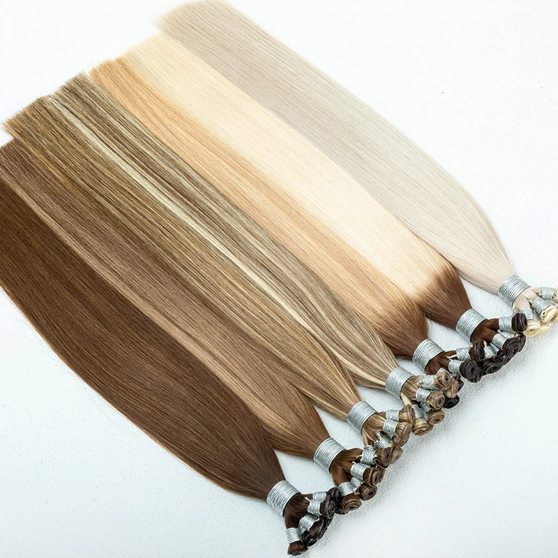Hot Sale Genius Weft Can Be Cut Cuticle Aligned Genius Weft Hair Extensions Russian Hair