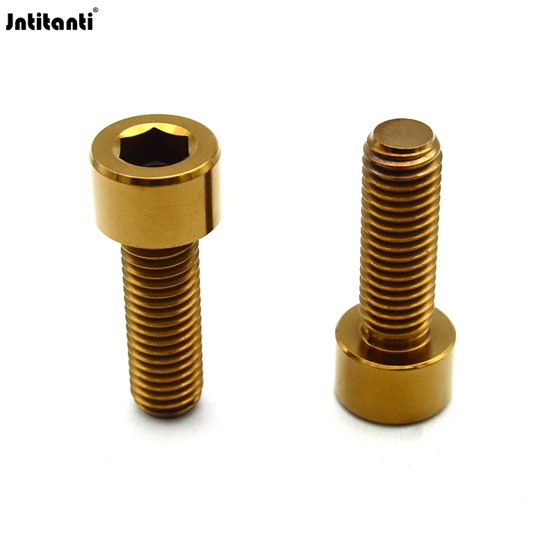 Jntitanti Automobile Vehicle Car Motorcycle Bike New Style M5 M6 M8 M10 M12 M14 Gr.5 Titanium Alloy Hex Socket Bolts Screw
