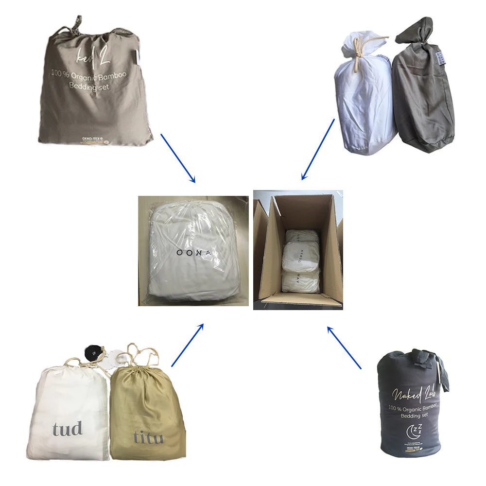 LZ 300TC 100% organic bamboo bed linen luxury smooth silky soft natural bamboo bed sheets set