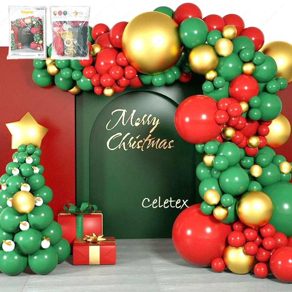 New christmas balloon standard color globos de latex set balloons suppliers party decoration garland arch latex balloons set