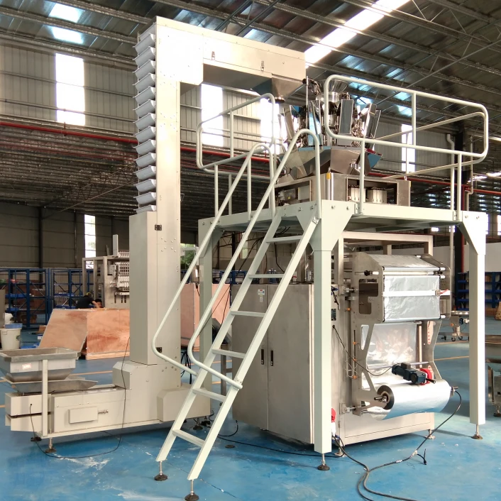 Automatic Multi-heads Salad Cheddar Cheese Coffee Beans Grains Pouch Packaging Machine