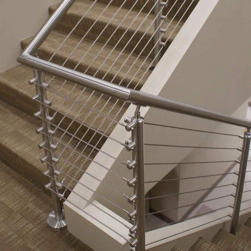 Cheap Price Home Front Porch Railing Grills Railing Handrail Pipe Stainless Steel House Cable Rod Railing