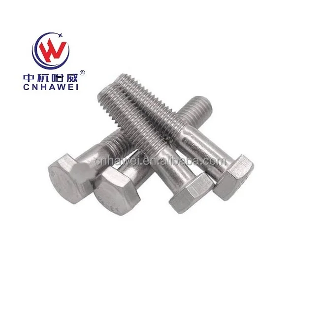 A2-70, A4-70, A4-80 Stainless steel DIN 931 hexagon screw head bolts