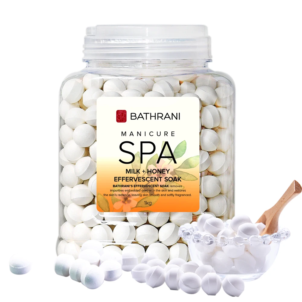 Bath Fizzy Soak For Hand Care Effervescent Ball With Natural Mini Bath Bomb Manicure Care
